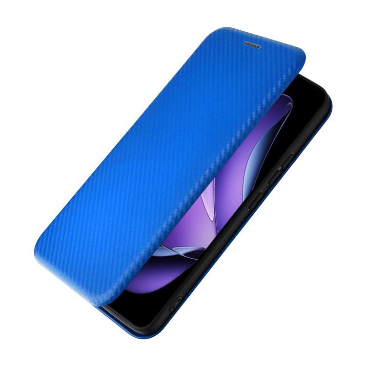 For OPPO Reno13 F 5G Carbon Fiber Texture Flip Leather Phone Case