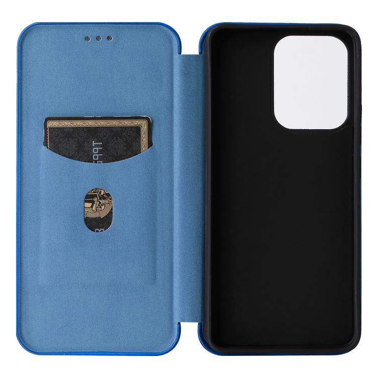 For OPPO Reno13 F 5G Carbon Fiber Texture Flip Leather Phone Case