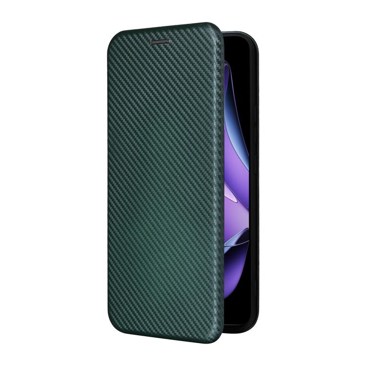 For OPPO Reno13 F 5G Carbon Fiber Texture Flip Leather Phone Case