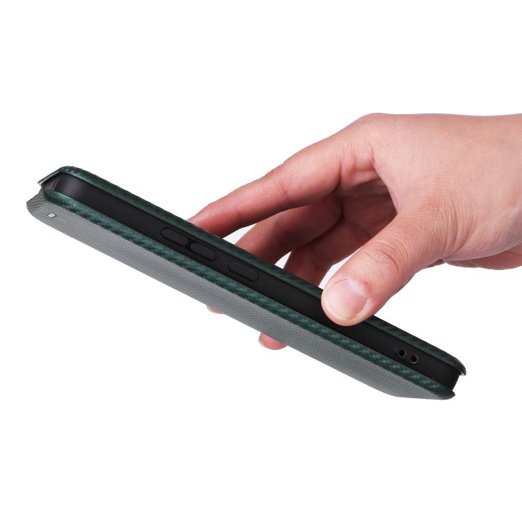 For OPPO Reno13 F 5G Carbon Fiber Texture Flip Leather Phone Case