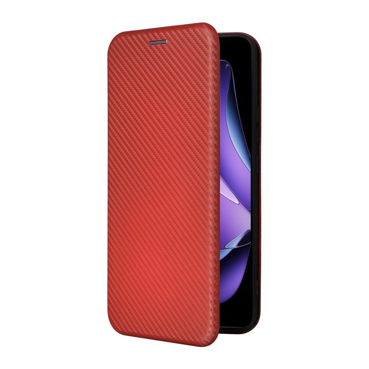 For OPPO Reno13 F 5G Carbon Fiber Texture Flip Leather Phone Case