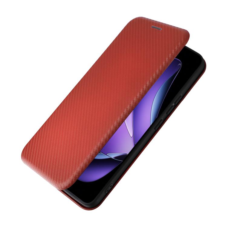 For OPPO Reno13 F 5G Carbon Fiber Texture Flip Leather Phone Case