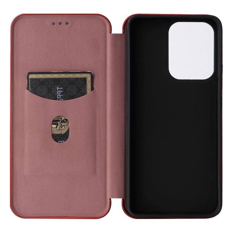 For OPPO Reno13 F 5G Carbon Fiber Texture Flip Leather Phone Case