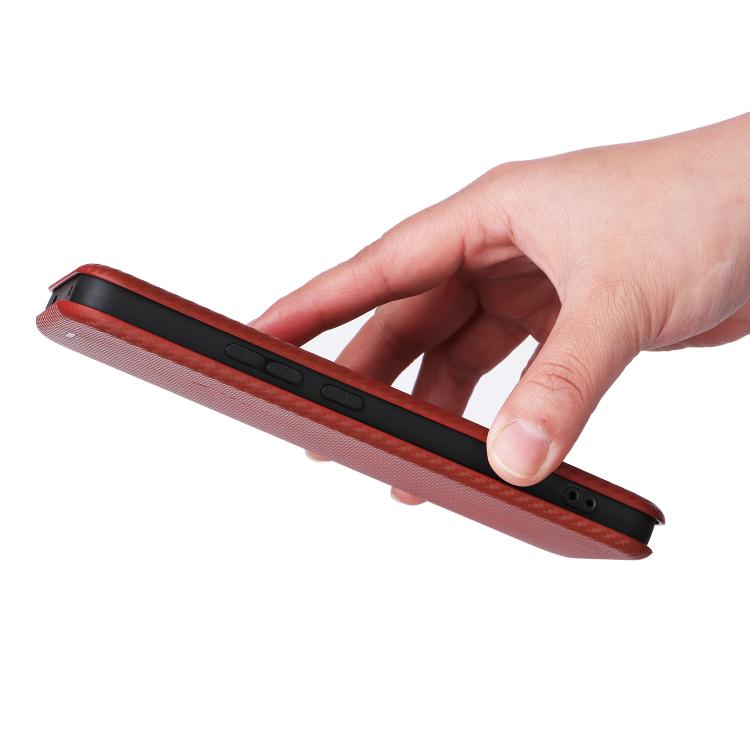 For OPPO Reno13 F 5G Carbon Fiber Texture Flip Leather Phone Case
