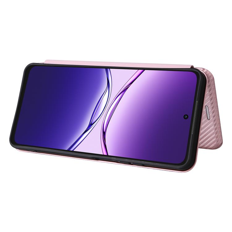 For OPPO A5 Pro 5G Global Carbon Fiber Texture Flip Leather Phone Case