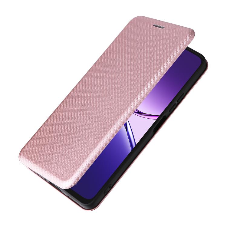 For OPPO A5 Pro 5G Global Carbon Fiber Texture Flip Leather Phone Case