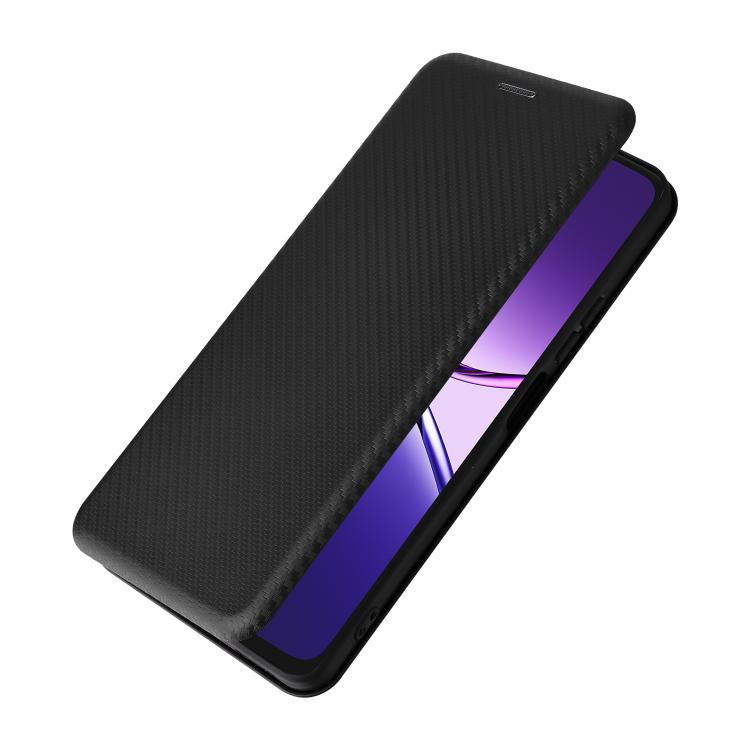 For OPPO A5 Pro 5G Global Carbon Fiber Texture Flip Leather Phone Case