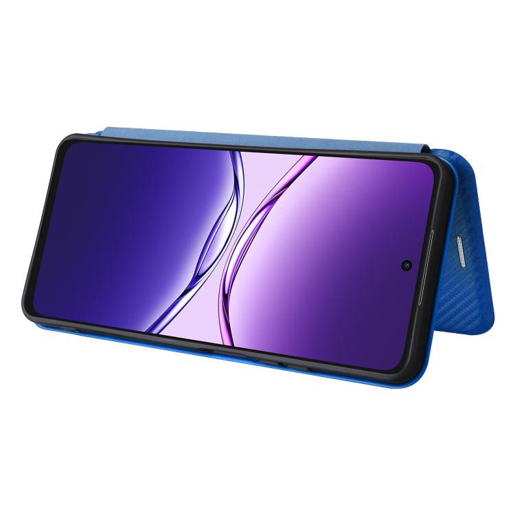 For OPPO A5 Pro 5G Global Carbon Fiber Texture Flip Leather Phone Case