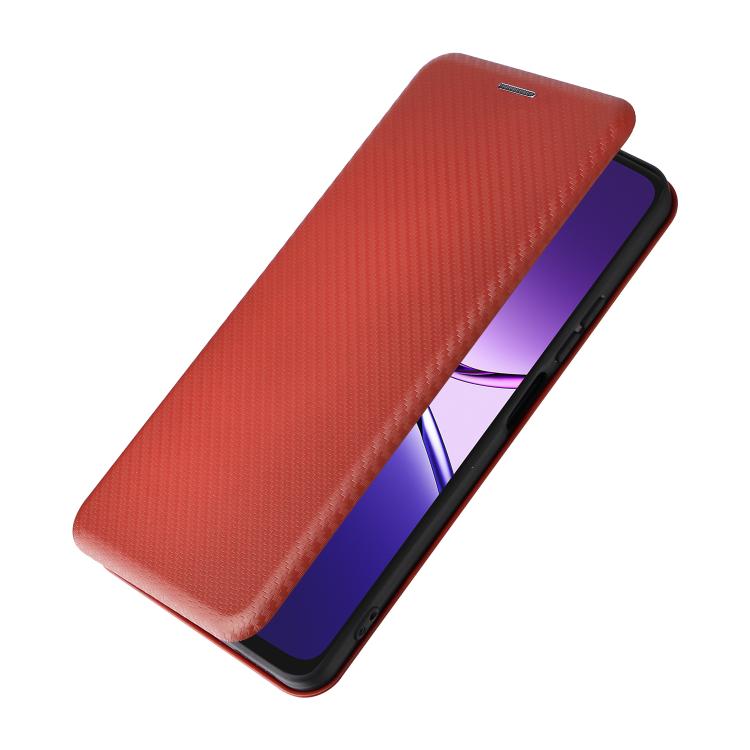 For OPPO A5 Pro 5G Global Carbon Fiber Texture Flip Leather Phone Case