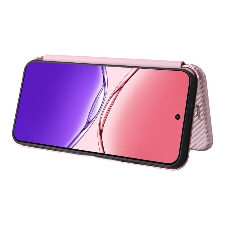 For OPPO F29 5G Carbon Fiber Texture Flip Leather Phone Case