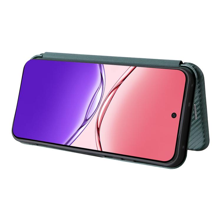 For OPPO F29 5G Carbon Fiber Texture Flip Leather Phone Case