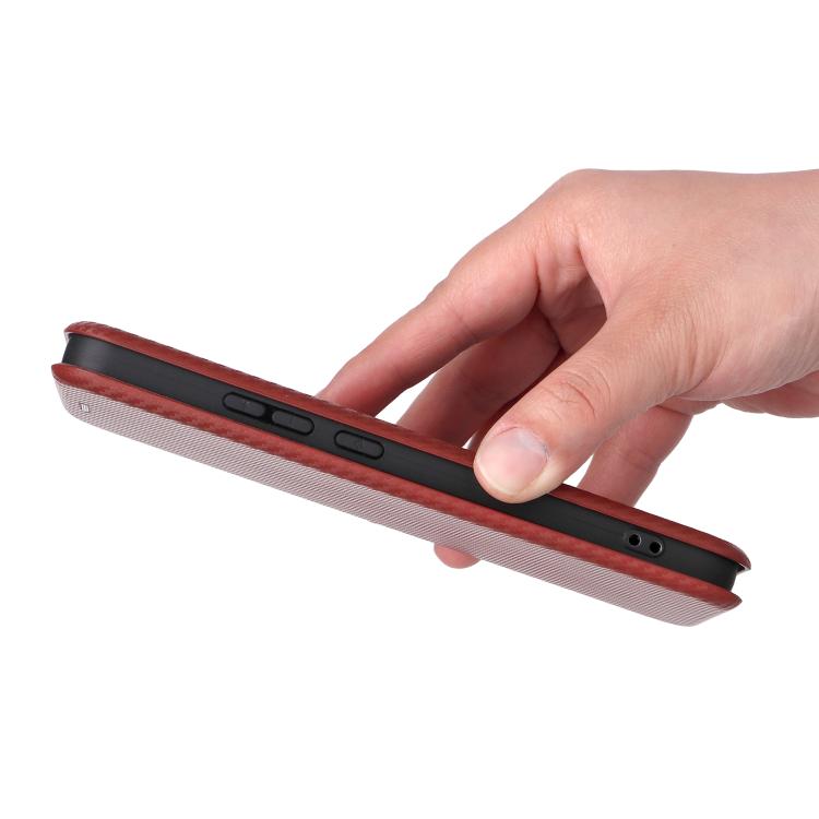 For OPPO F29 5G Carbon Fiber Texture Flip Leather Phone Case