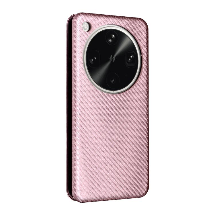 For OPPO Find X8 Ultra 5G Carbon Fiber Texture Flip Leather Phone Case
