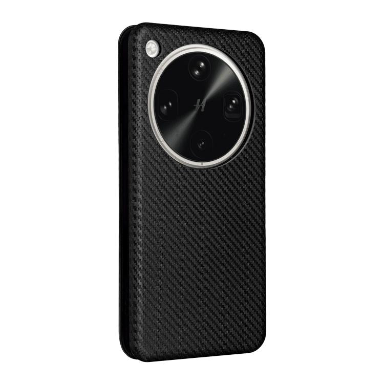 For OPPO Find X8 Ultra 5G Carbon Fiber Texture Flip Leather Phone Case