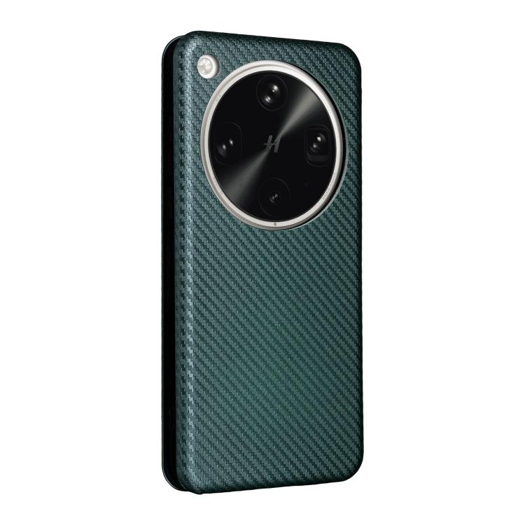 For OPPO Find X8 Ultra 5G Carbon Fiber Texture Flip Leather Phone Case