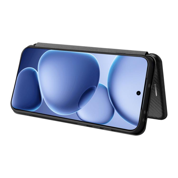 For OPPO Find X8s 5G Carbon Fiber Texture Flip Leather Phone Case