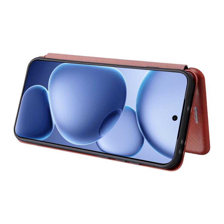 For OPPO Find X8s 5G Carbon Fiber Texture Flip Leather Phone Case