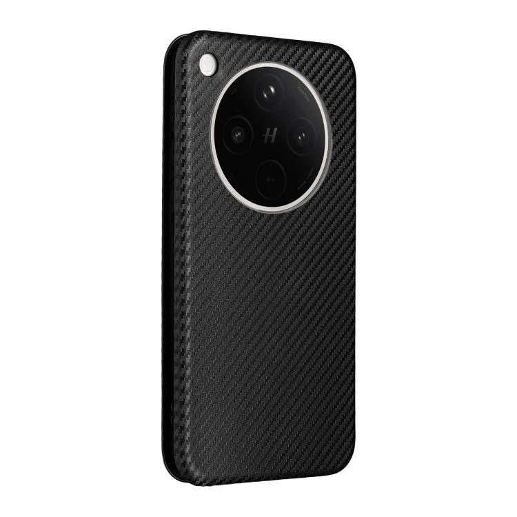 For OPPO Find X8s+ 5G Carbon Fiber Texture Flip Leather Phone Case