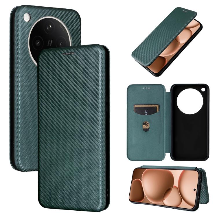 For OPPO Find X8s+ 5G Carbon Fiber Texture Flip Leather Phone Case