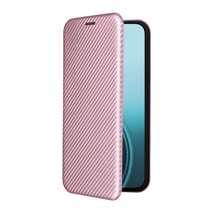 For OPPO Reno14 Global / Reno14 F Carbon Fiber Texture Flip Leather Phone Case