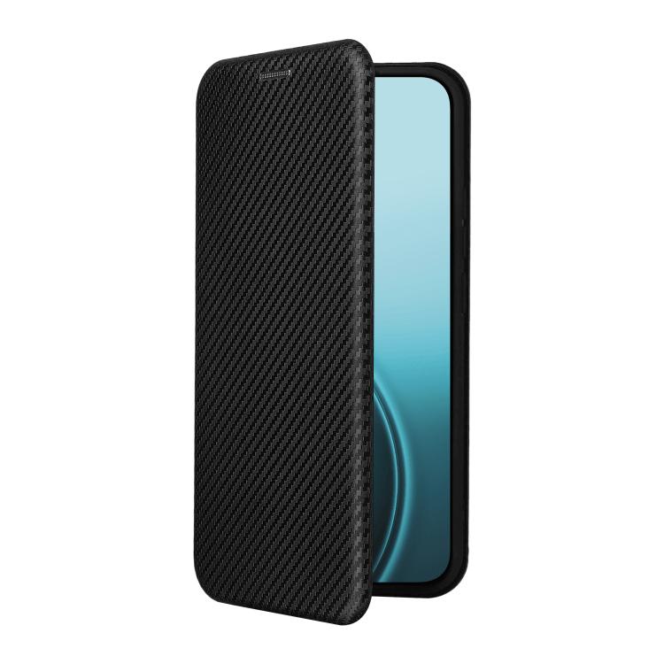 For OPPO Reno14 Global / Reno14 F Carbon Fiber Texture Flip Leather Phone Case
