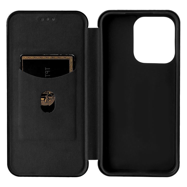 For OPPO Reno14 Global / Reno14 F Carbon Fiber Texture Flip Leather Phone Case