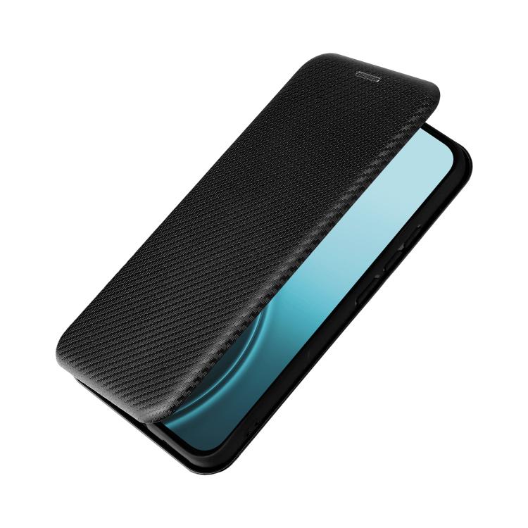 For OPPO Reno14 Global / Reno14 F Carbon Fiber Texture Flip Leather Phone Case