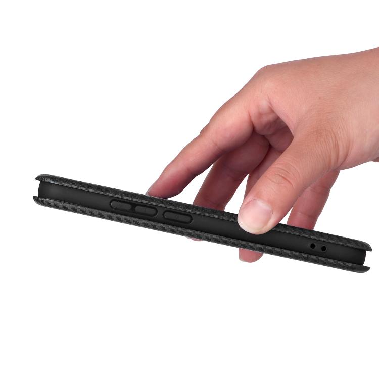 For OPPO Reno14 Global / Reno14 F Carbon Fiber Texture Flip Leather Phone Case