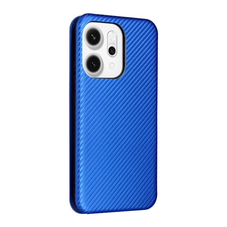For OPPO Reno14 Global / Reno14 F Carbon Fiber Texture Flip Leather Phone Case
