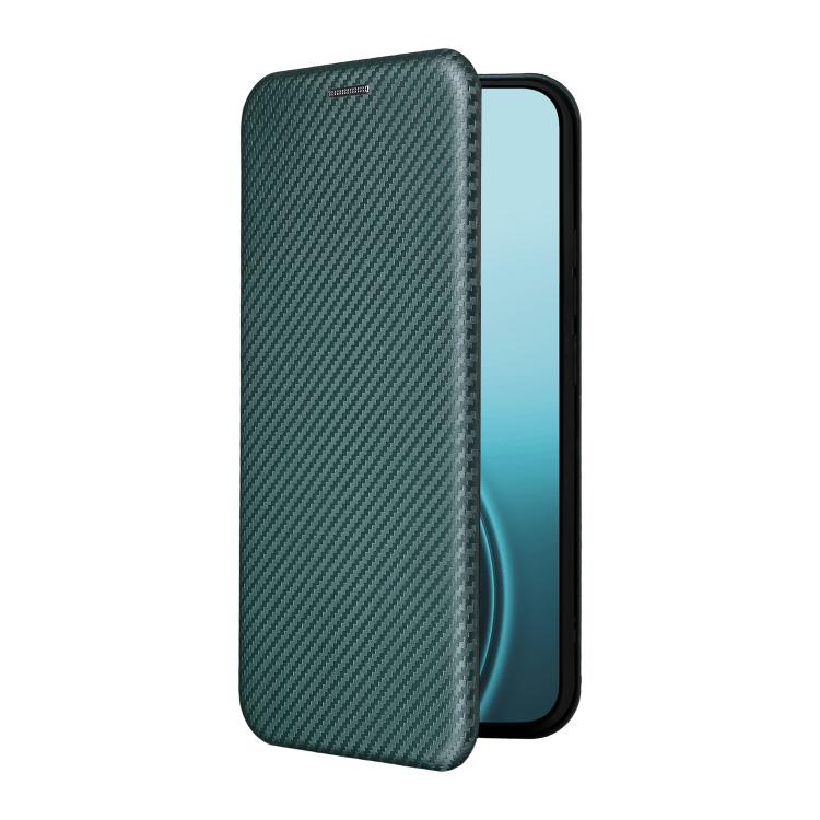For OPPO Reno14 Global / Reno14 F Carbon Fiber Texture Flip Leather Phone Case
