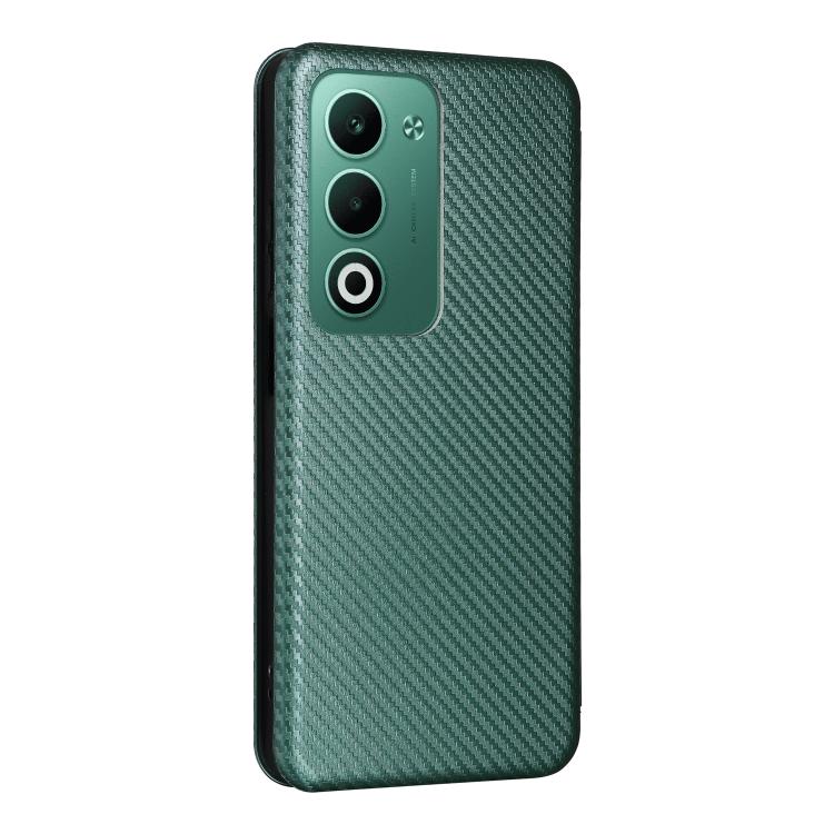 For OPPO A5 5G / 4G Global Carbon Fiber Texture Flip Leather Phone Case