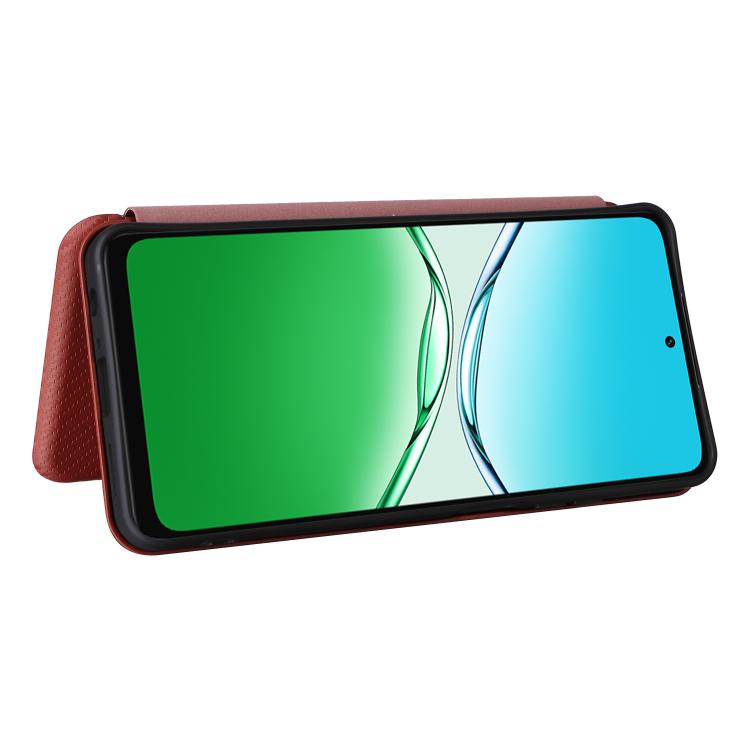 For OPPO A5 5G / 4G Global Carbon Fiber Texture Flip Leather Phone Case