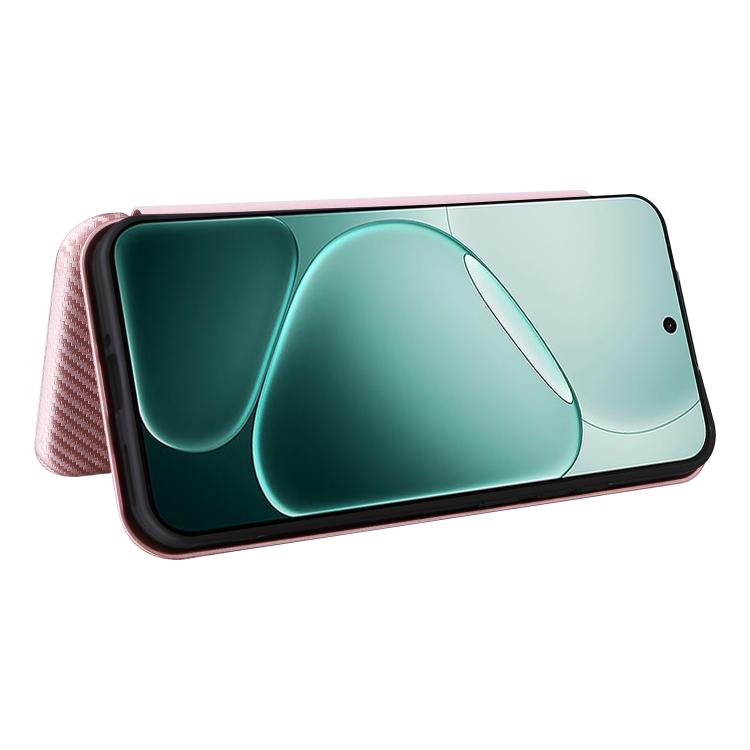 For OPPO A6 Pro 5G Global Carbon Fiber Texture Flip Leather Phone Case
