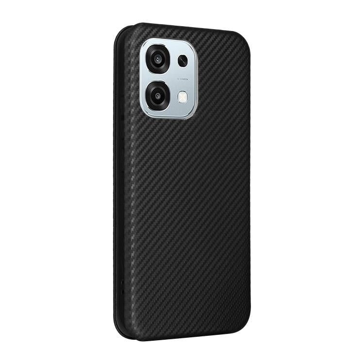 For OPPO A6 Pro 5G Global Carbon Fiber Texture Flip Leather Phone Case
