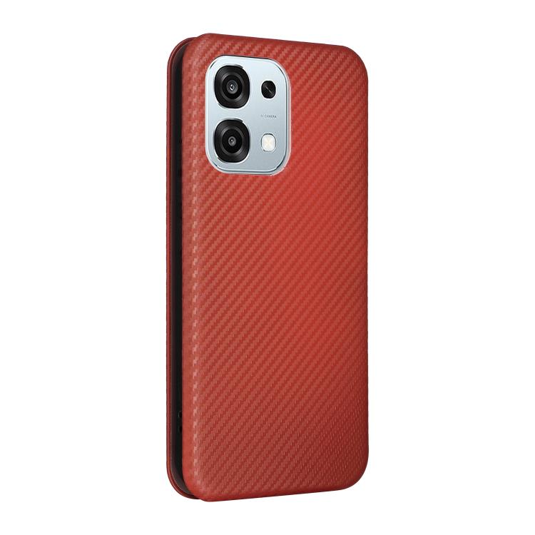 For OPPO A6 Pro 5G Global Carbon Fiber Texture Flip Leather Phone Case