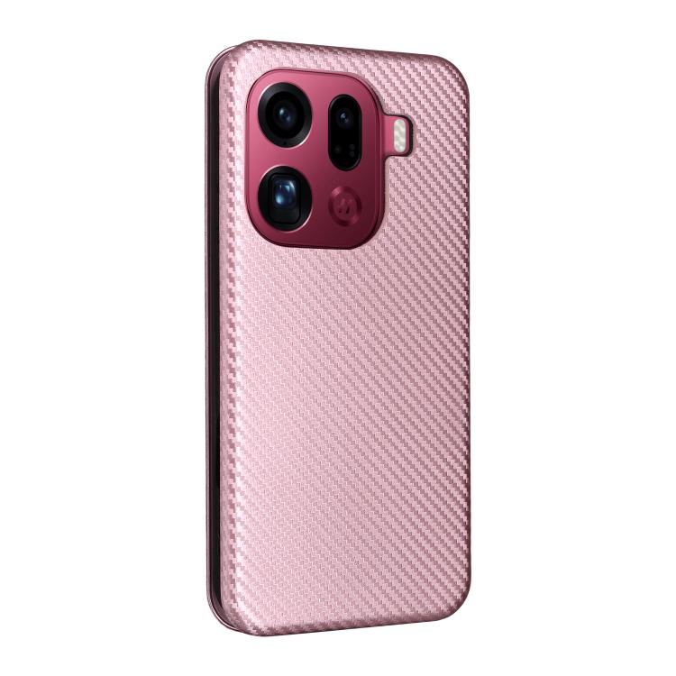 For OPPO Find X9 Pro Carbon Fiber Texture Flip Leather Phone Case