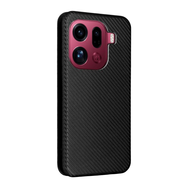 For OPPO Find X9 Pro Carbon Fiber Texture Flip Leather Phone Case