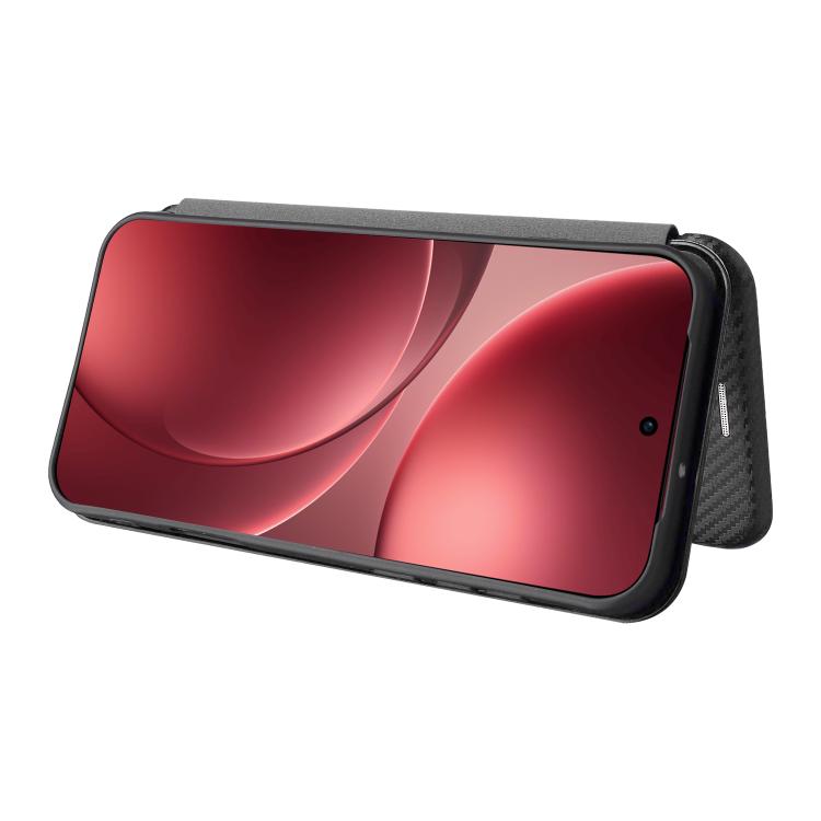 For OPPO Find X9 Pro Carbon Fiber Texture Flip Leather Phone Case