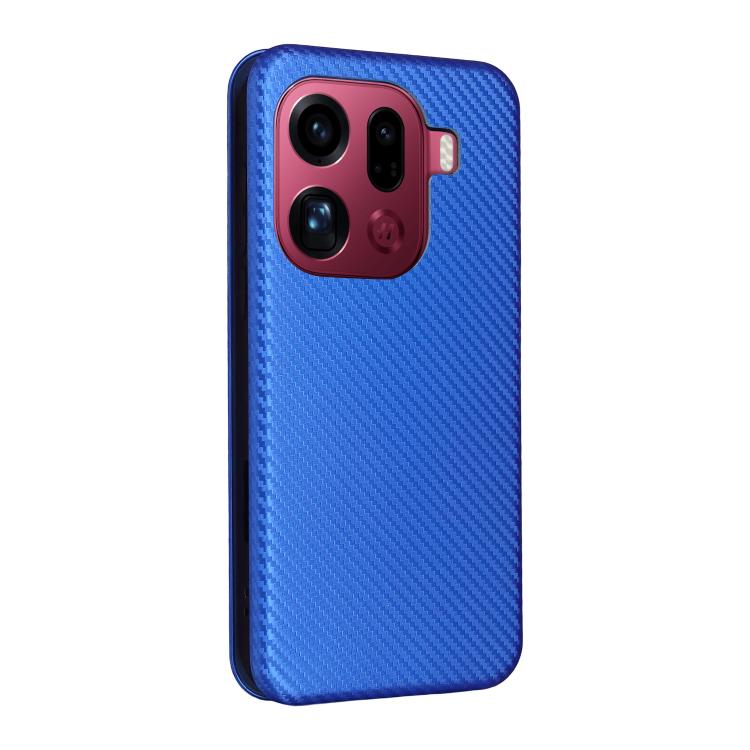 For OPPO Find X9 Pro Carbon Fiber Texture Flip Leather Phone Case