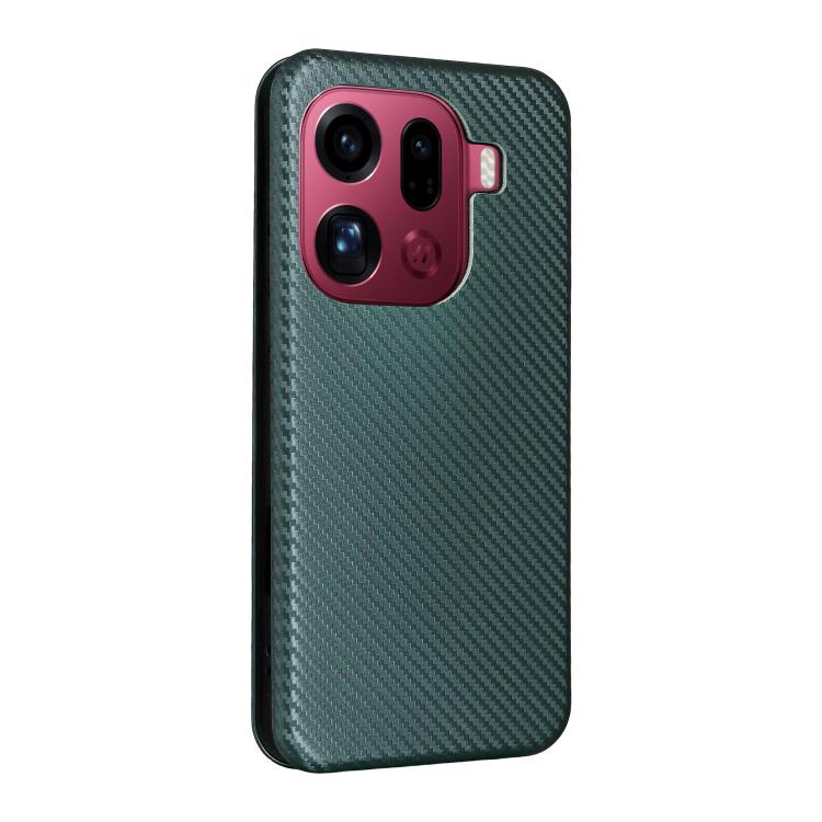 For OPPO Find X9 Pro Carbon Fiber Texture Flip Leather Phone Case