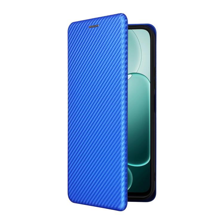 For OPPO A6x 5G / 4G Carbon Fiber Texture Flip Leather Phone Case