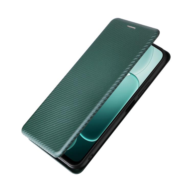 For OPPO A6x 5G / 4G Carbon Fiber Texture Flip Leather Phone Case