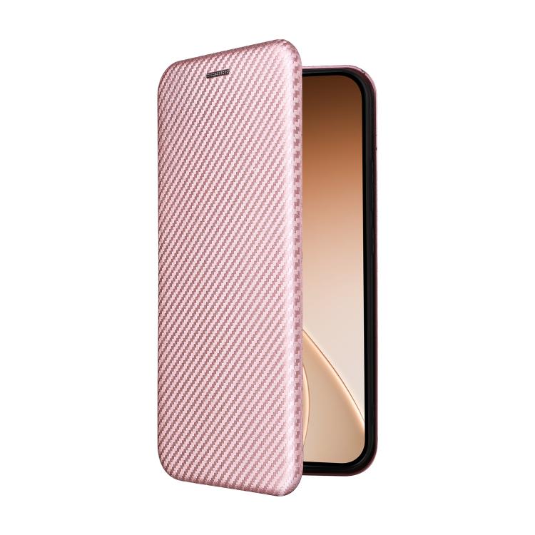 For OPPO Reno15 F 5G Carbon Fiber Texture Flip Leather Phone Case