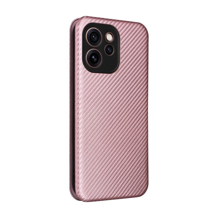 For OPPO Reno15 F 5G Carbon Fiber Texture Flip Leather Phone Case