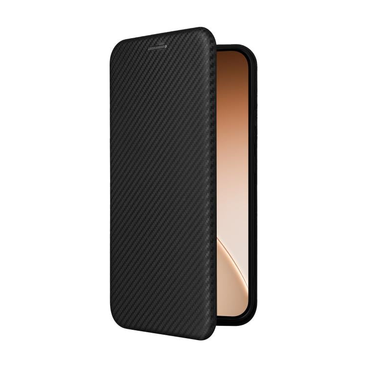 For OPPO Reno15 F 5G Carbon Fiber Texture Flip Leather Phone Case
