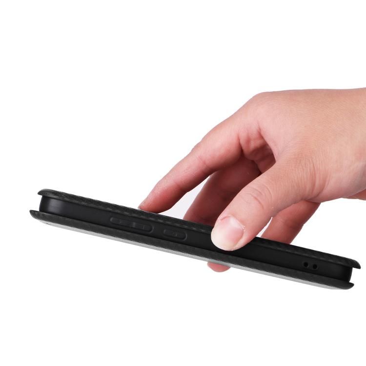 For OPPO Reno15 F 5G Carbon Fiber Texture Flip Leather Phone Case