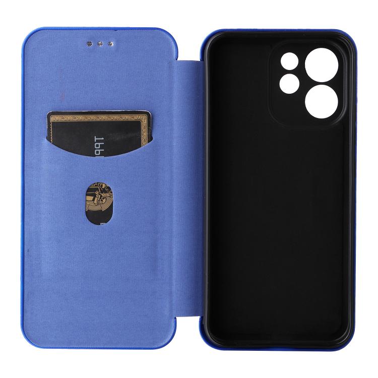 For OPPO Reno15 F 5G Carbon Fiber Texture Flip Leather Phone Case