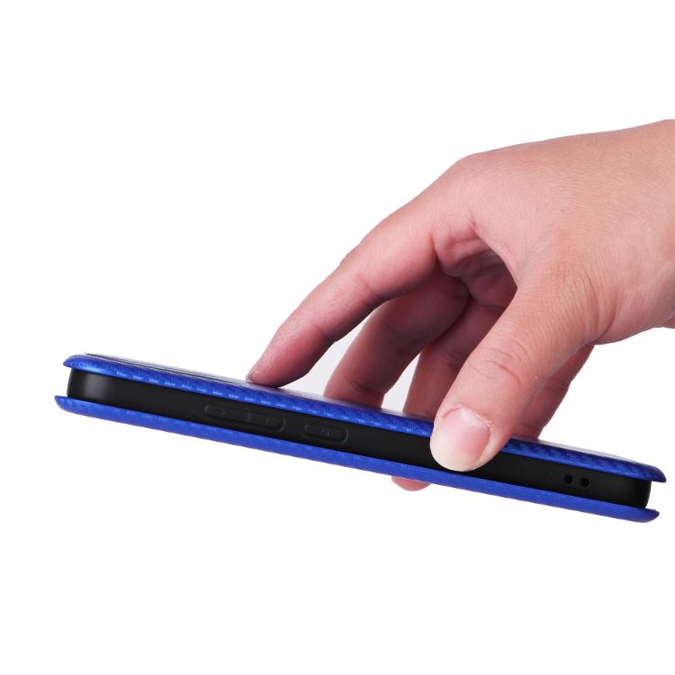 For OPPO Reno15 F 5G Carbon Fiber Texture Flip Leather Phone Case
