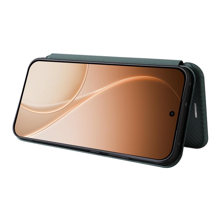 For OPPO Reno15 F 5G Carbon Fiber Texture Flip Leather Phone Case