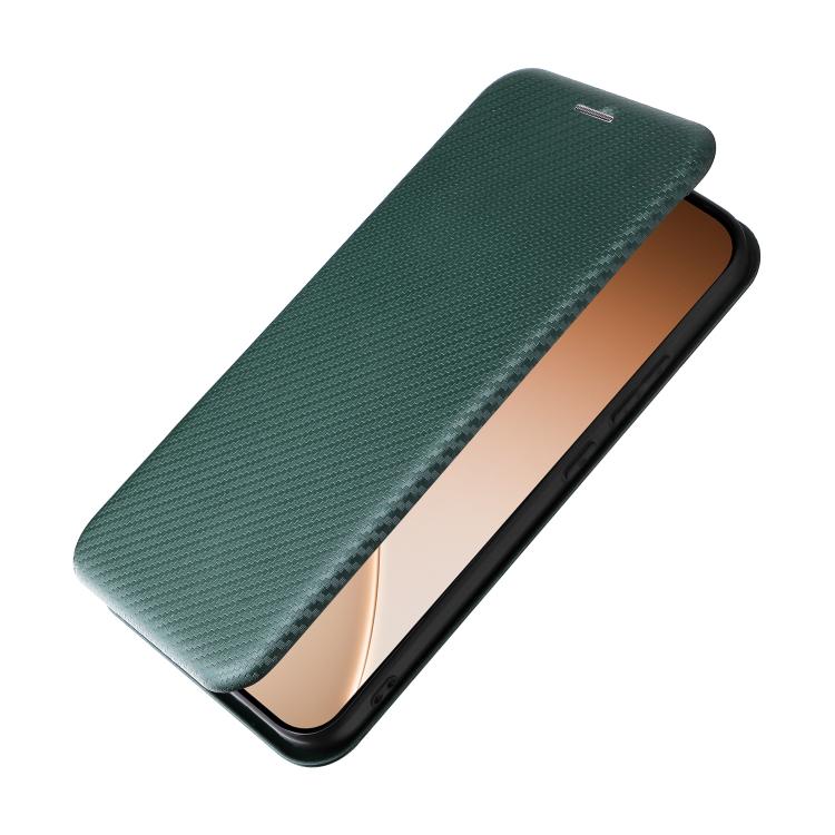 For OPPO Reno15 F 5G Carbon Fiber Texture Flip Leather Phone Case
